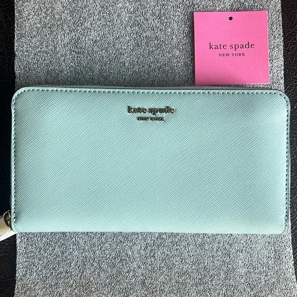 New Kate spade long continental wallet blue - Picture 2 of 9
